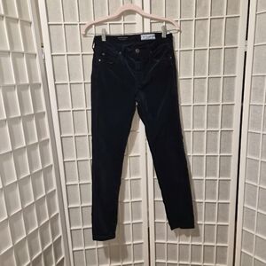 Anthroplogie Velvet Navy Skiny Jeans Pants Sz 26